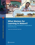 Cover: What Matters for Learning in Malawi? - World Bank Publications