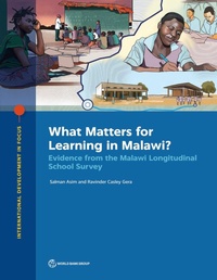 Enlarge image Cover: What Matters for Learning in Malawi? - World Bank Publications