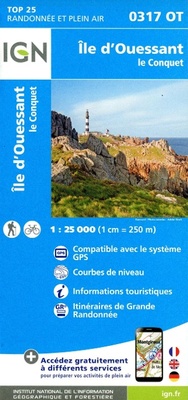 Abbildung von: Ile d'Ouessant - Le Conquet: 0317OT - Institut Geographique National