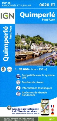 Abbildung von: Quimperle / Pont-Aven: 0620ET - Institut Geographique National