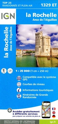 Abbildung von: La Rochelle / Anse de l'Aiguillon: 1329ET - Institut Geographique National