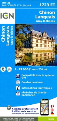 Abbildung von: Chinon / Langeais / Azay-le-Rideau: 1723ET - Institut Geographique National
