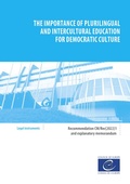 Cover: The importance of plurilingual and intercultural education for democratic culture - Council of Europe