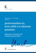 Cover: Jurisconsultus es, iuris nihil a te alienum putamus - St&auml;mpfli Verlag AG