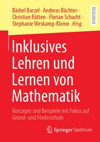 Abbildung von: Inklusives Lehren und Lernen von Mathematik - Springer Spektrum