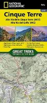 Abbildung von: Cinque Terre High Path Av5t Map - National Geographic Maps