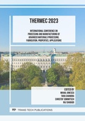 Cover: International Conference on Processing and Manufacturing of Advanced Materials Processing, Fabrication, Properties, Applications - THERMEC 2023 - Trans Tech Publications Ltd