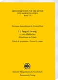 Cover: La langue kwang et ses dialectes (R&eacute;publique du Tchad) - Harrassowitz Verlag