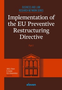 Abbildung von: Implementation of the EU Preventive Restructuring Directive - Part I - Eleven International Publishing