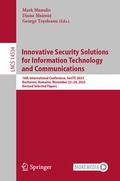 Cover: Innovative Security Solutions for Information Technology and Communications - Springer