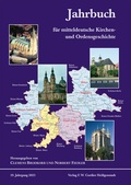 Cover: Jahrbuch f&uuml;r mitteldeutsche Kirchen- und Ordensgeschichte - Verlag F. W. Cordier