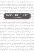 Cover: Praying the Psalter (FOR WOMEN) - WestBow Press