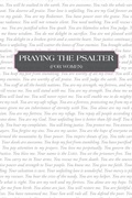 Cover: Praying the Psalter (FOR WOMEN) - WestBow Press