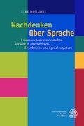 Cover: Nachdenken &uuml;ber Sprache - Universit&auml;tsverlag Winter