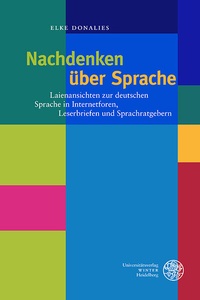 Abbildung von: Nachdenken über Sprache - Universitätsverlag Winter
