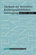 Cover: Jahrbuch der Hessischen Kirchengeschichtlichen Vereinigung - Hessische Kirchengesch. Vereinigung