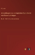 Cover: Abhandlungen zur geologischen Specialkarte von Elsass-Lothringen - Outlook Verlag