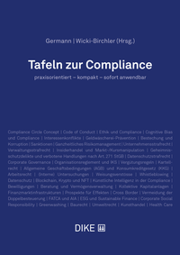 Abbildung von: Tafeln zur Compliance - Dike Verlag Zürich