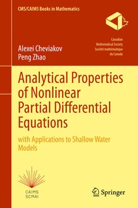 Enlarge image Cover: Analytical Properties of Nonlinear Partial Differential Equations - Springer