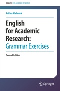 Cover: English for Academic Research: Grammar Exercises - Springer