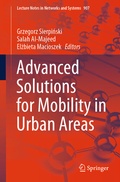 Cover: Advanced Solutions for Mobility in Urban Areas - Springer