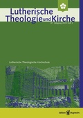 Cover: Lutherische Theologie und Kirche, Heft 02/2023 - Edition Ruprecht