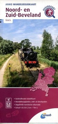 Abbildung von: Beveland Nord et Sud: Goes hiking region map - ANWB BV, Netherlands