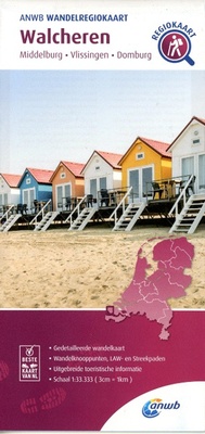 Abbildung von: Walcheren: Middelburg-Vlissingen-Domburg hiking region map - ANWB BV, Netherlands