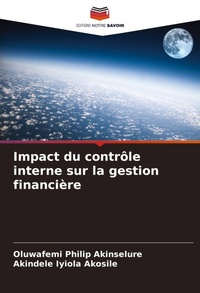 Abbildung von: Impact du controle interne sur la gestion financiere - Editions Notre Savoir