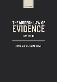 Enlarge image Cover: The Modern Law of Evidence - Oxford University Press