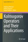 Cover: Kolmogorov Operators and Their Applications - Springer