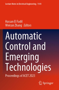 Enlarge image Cover: Automatic Control and Emerging Technologies - Springer