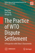 Cover: The Practice of WTO Dispute Settlement - Springer