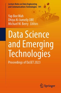 Enlarge image Cover: Data Science and Emerging Technologies - Springer