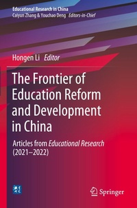 Enlarge image Cover: The Frontier of Education Reform and Development in China - Springer