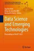 Cover: Data Science and Emerging Technologies - Springer