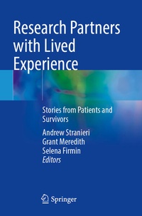 Enlarge image Cover: Research Partners with Lived Experience - Springer