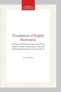 Abbildung von: Foundations of English Bankruptcy - American Philosophical Society Press
