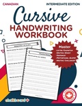 Cover: Intermediate Cursive Handwriting Workbook - Chalkboard Publishing Inc