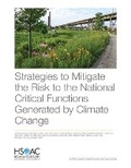 Cover: Strategies to Mitigate the Risk to the National Critical Functions Generated by Climate Change - RAND Corporation