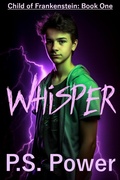 Cover: Whisper (Child of Frankenstein, #1) - Orange Cat Publishing
