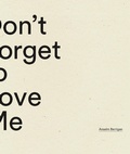 Cover: Don't Forget to Love Me - Wave Books