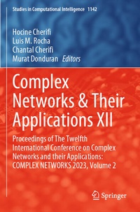Enlarge image Cover: Complex Networks & Their Applications XII - Springer