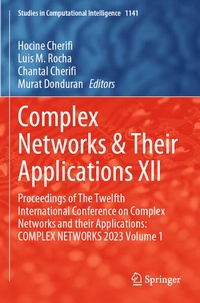 Enlarge image Cover: Complex Networks & Their Applications XII - Springer