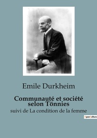 Abbildung von: Communauté et société selon Tönnies - SHS Éditions
