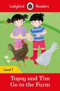 Cover: Ladybird Readers Level 1 - Topsy and Tim - Go to the Farm (ELT Graded Reader) - Ladybird
