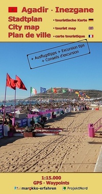 Abbildung von: Stadtplan Agadir - Cityplan Inezgane 1:15.000 + Ausflugstipps + GPS-Waypoints - Huber Kartographie