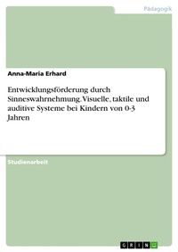 Abbildung von: Entwicklungsförderung durch Sinneswahrnehmung. Visuelle, taktile und auditive Systeme bei Kindern von 0-3 Jahren - GRIN Verlag
