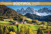 Abbildung von: Südtirol Globetrotter Kalender 2025 - Von romantischen Tälern und schroffer Bergwelt - Heye