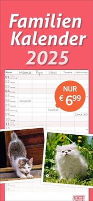 Bild vergrößern Bild: Katzen Familienplaner 2025 - Heye